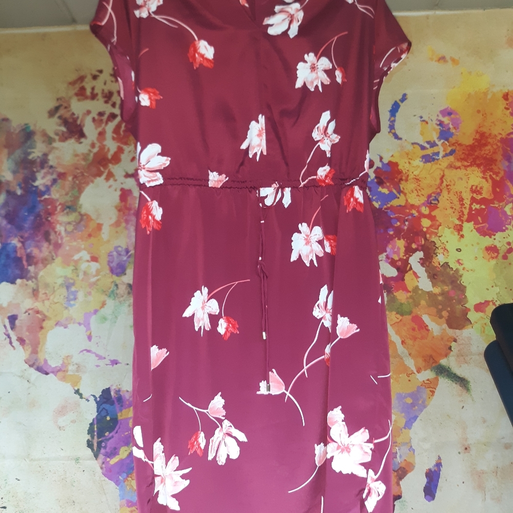 RALPH Lauren Red Cherry Blossom Dress
